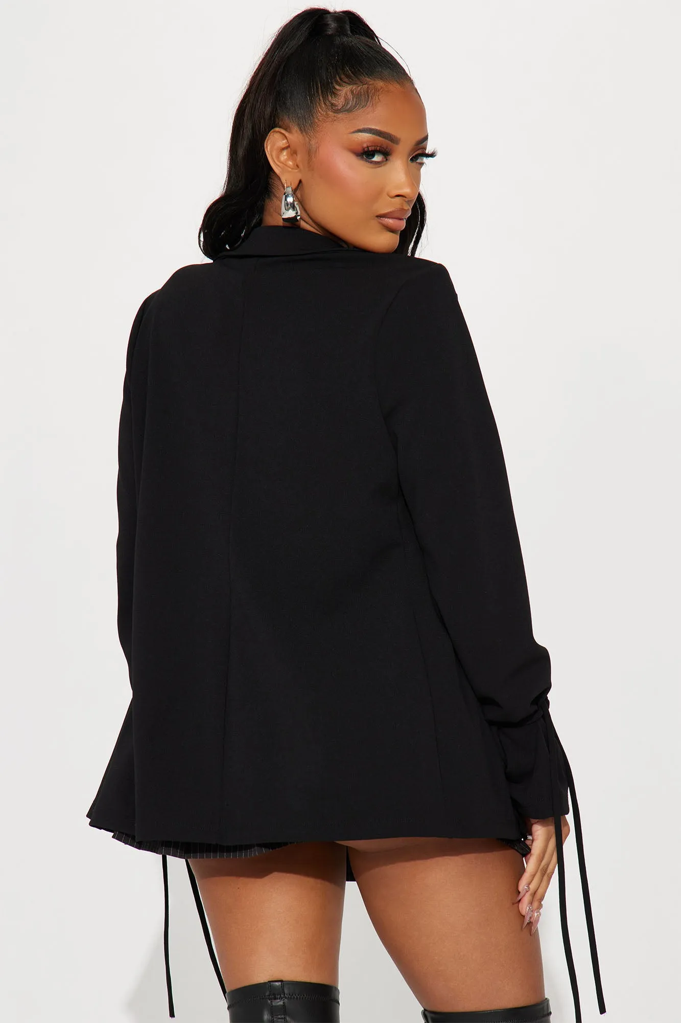 All Tied Up Blazer - Black