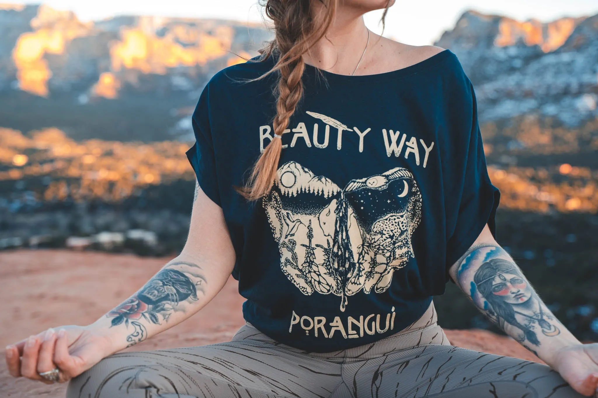 BEAUTY WAY ORGANIC WOMEN'S PONCHO TOP