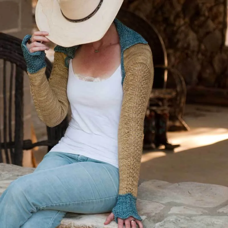 Blue Sage Shrug Pattern - PDF Download
