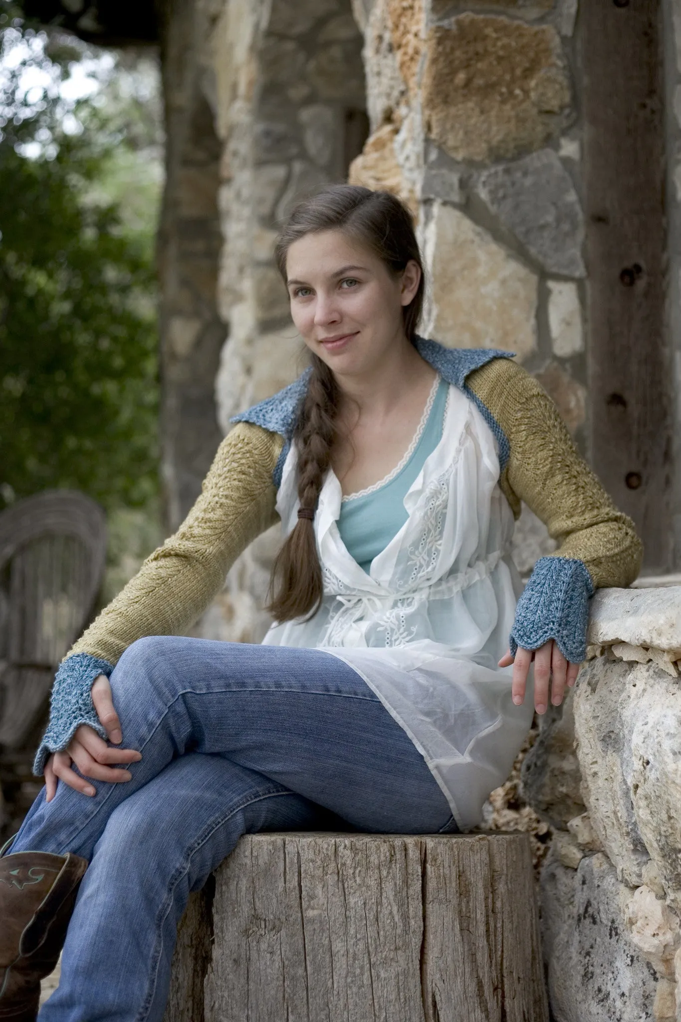Blue Sage Shrug Pattern - PDF Download