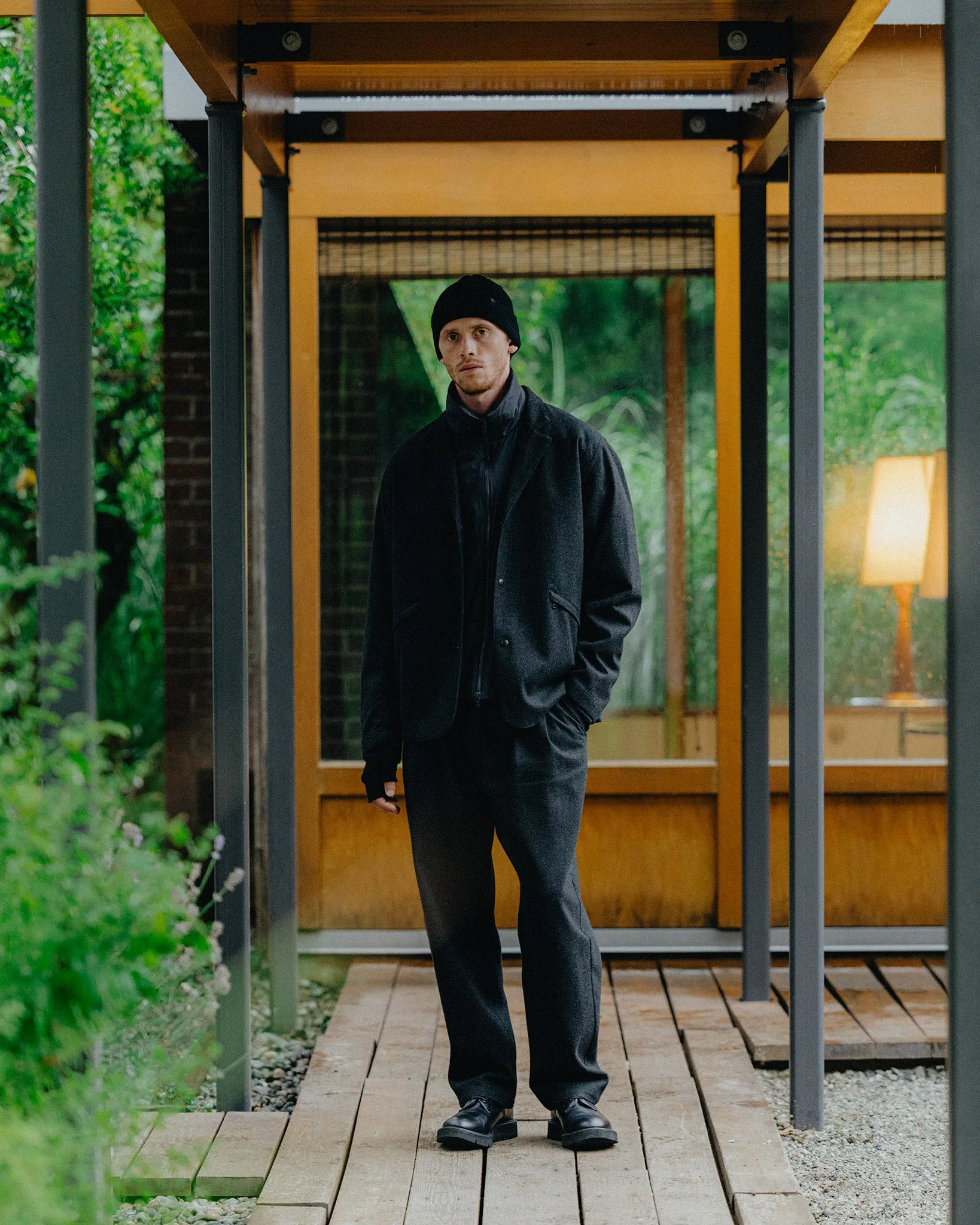 Bureau Jacket - Loro Piana Storm System® 3L Wool Charcoal