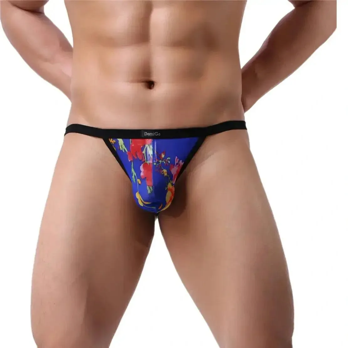 DomiGe Men's T-Back Thongs Underwear Sexy Undies Lycra