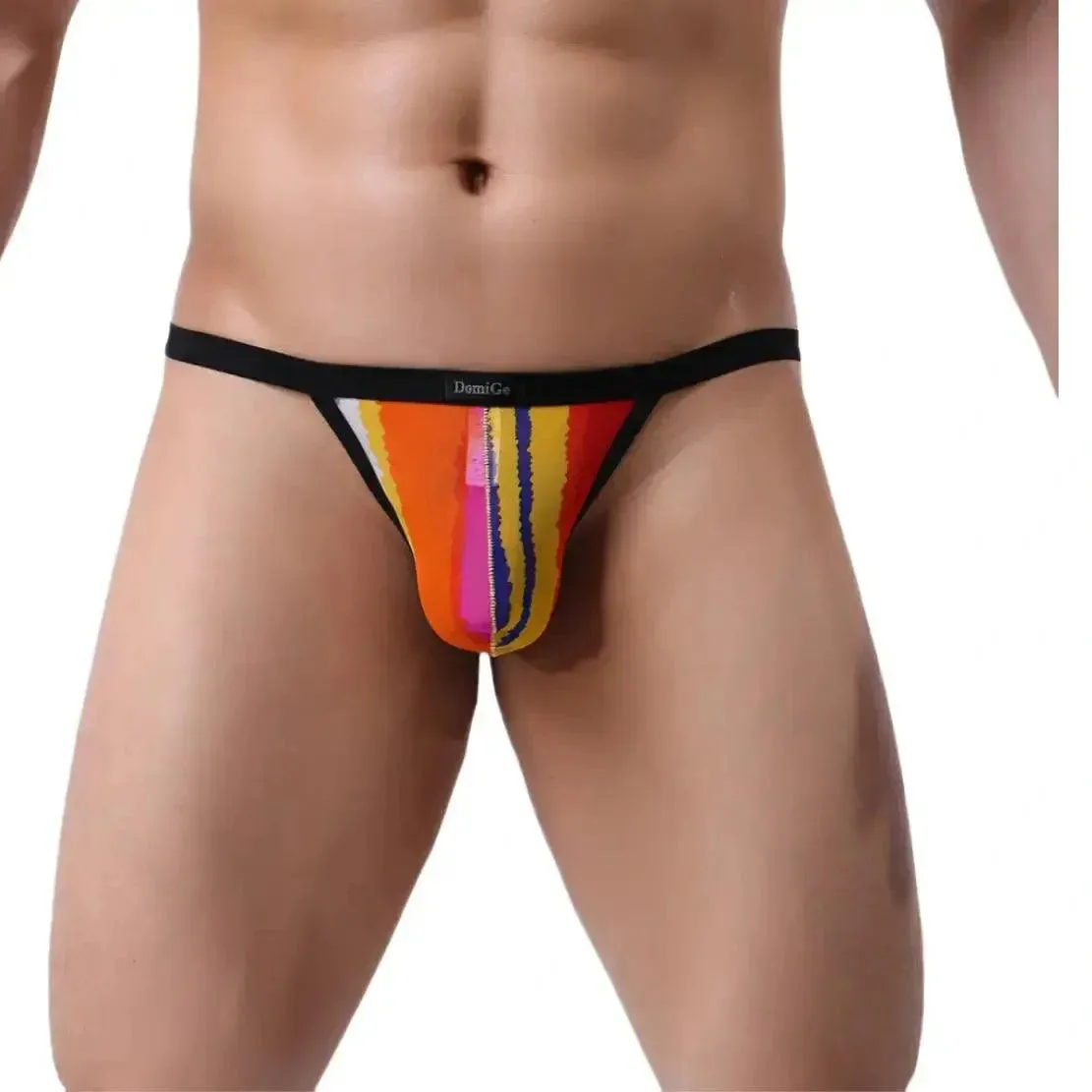 DomiGe Men's T-Back Thongs Underwear Sexy Undies Lycra