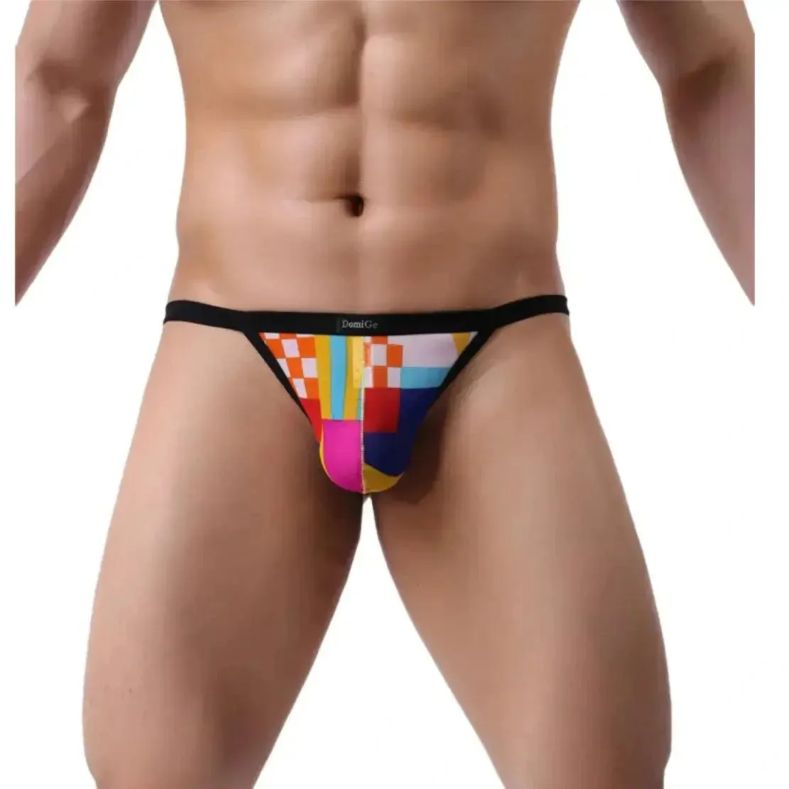 DomiGe Men's T-Back Thongs Underwear Sexy Undies Lycra