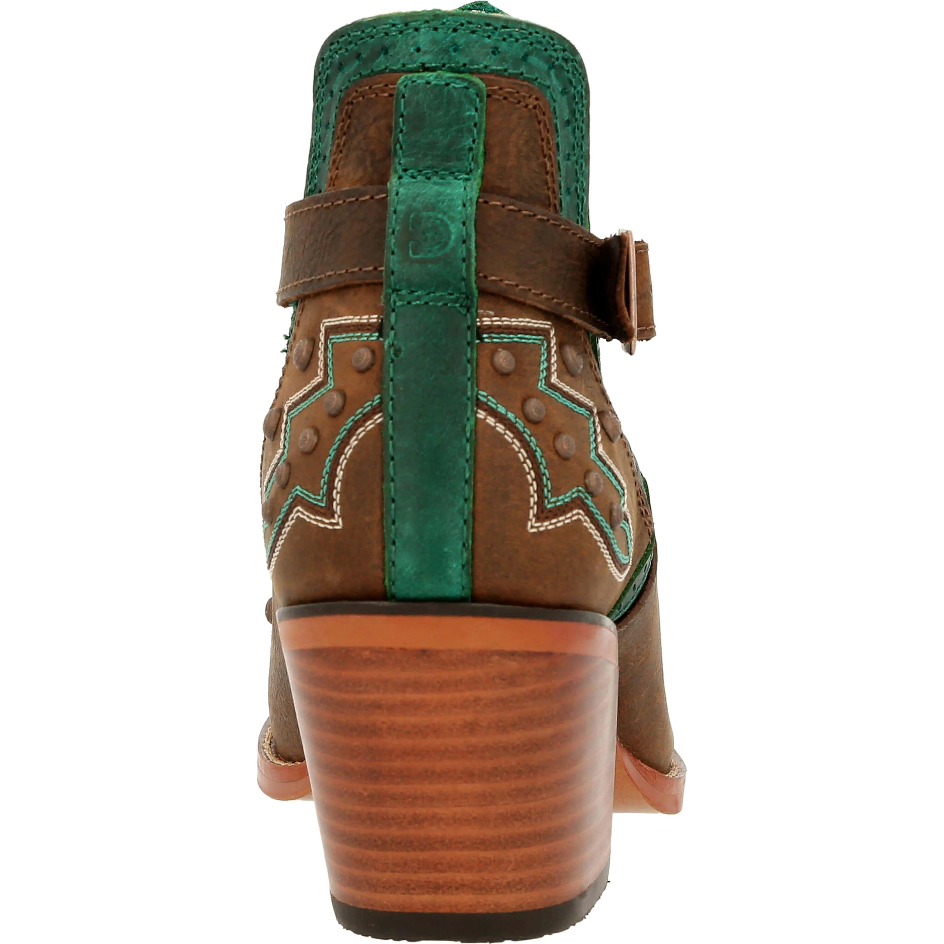 Durango | Women's Crush Studded Western Fashion Bootie | Brown