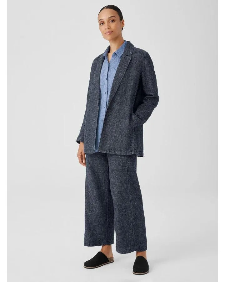 Eileen Fisher Tweedy Hemp Cotton Blazer