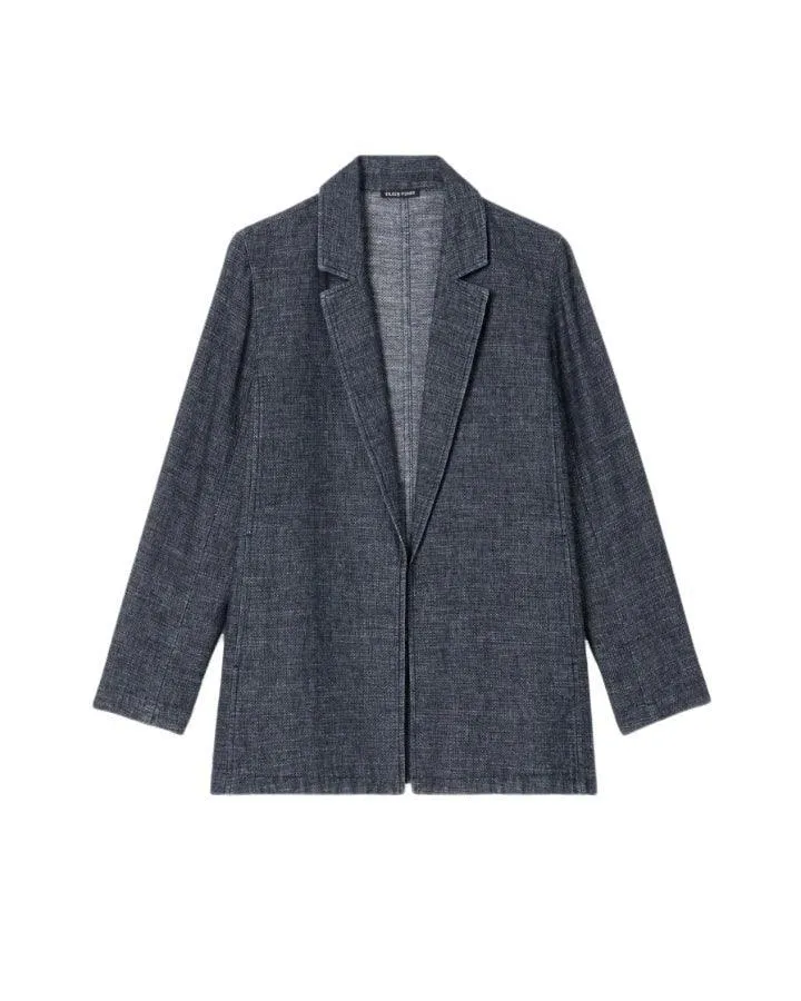Eileen Fisher Tweedy Hemp Cotton Blazer