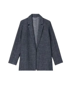 Eileen Fisher Tweedy Hemp Cotton Blazer
