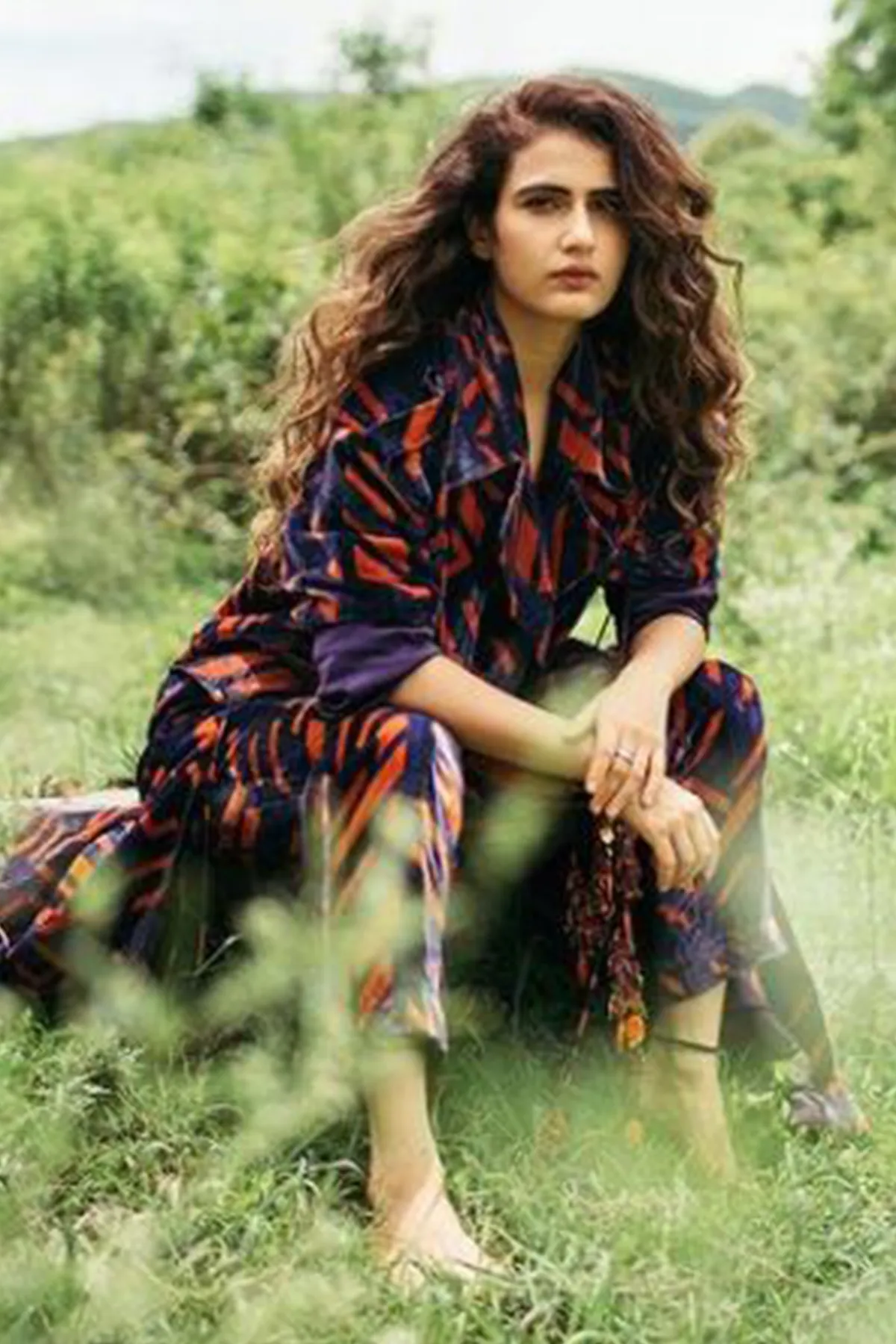 Fatima in Printed Blazer