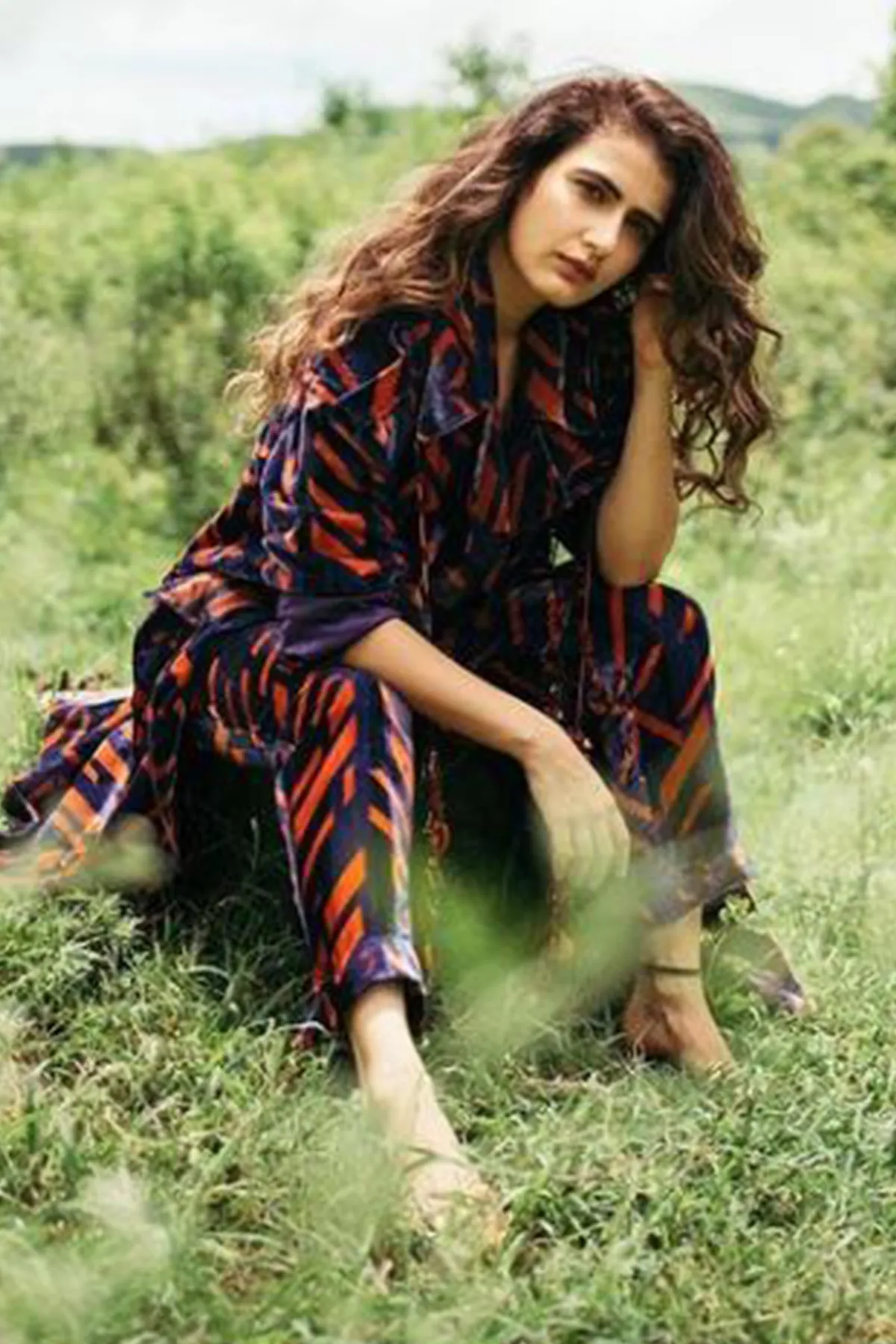 Fatima in Printed Blazer
