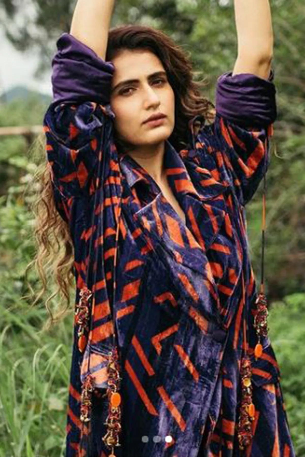 Fatima in Printed Blazer