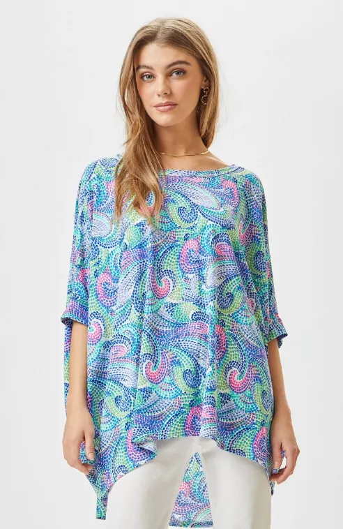 Feeling Free Tunic Top - Royal Multi