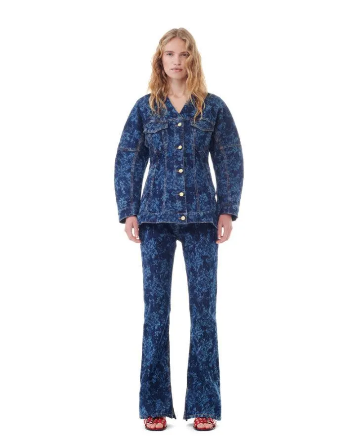 Ganni Lazer Denim Blazer