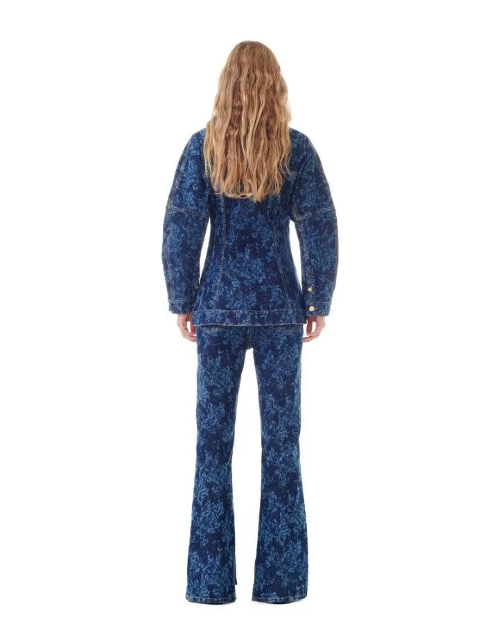 Ganni Lazer Denim Blazer