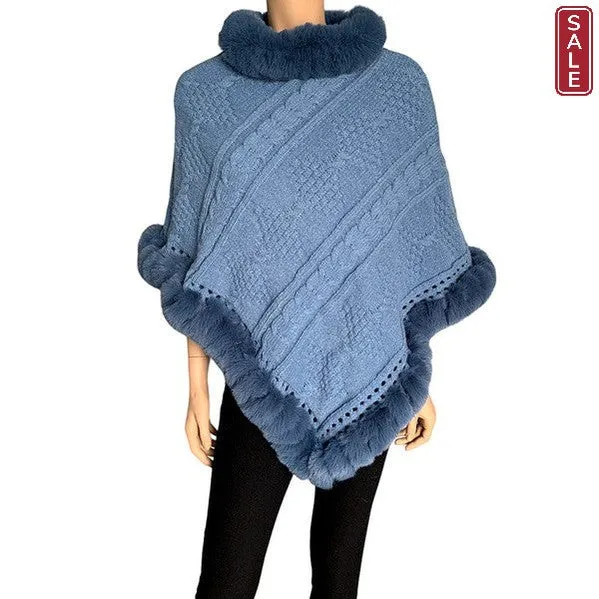 Knitted pullover Poncho