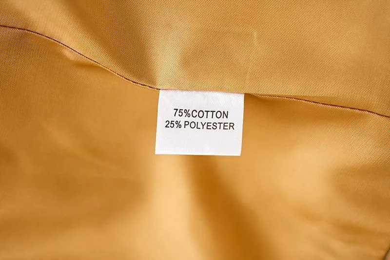 Ladies Solid Color Double Breasted Belted Blazer 0802