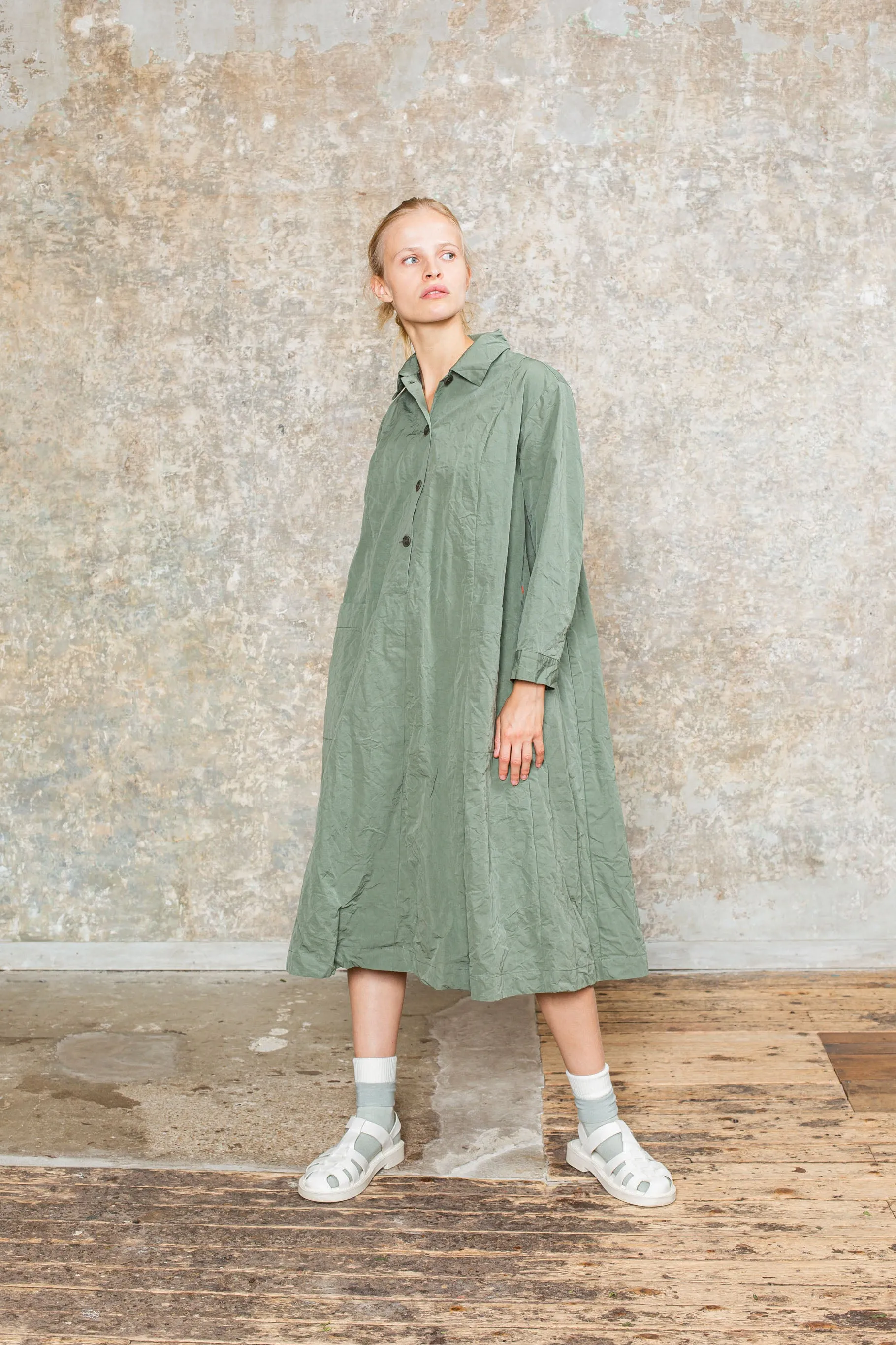 MOPED DRESS - TOUGH COT - LICHEN
