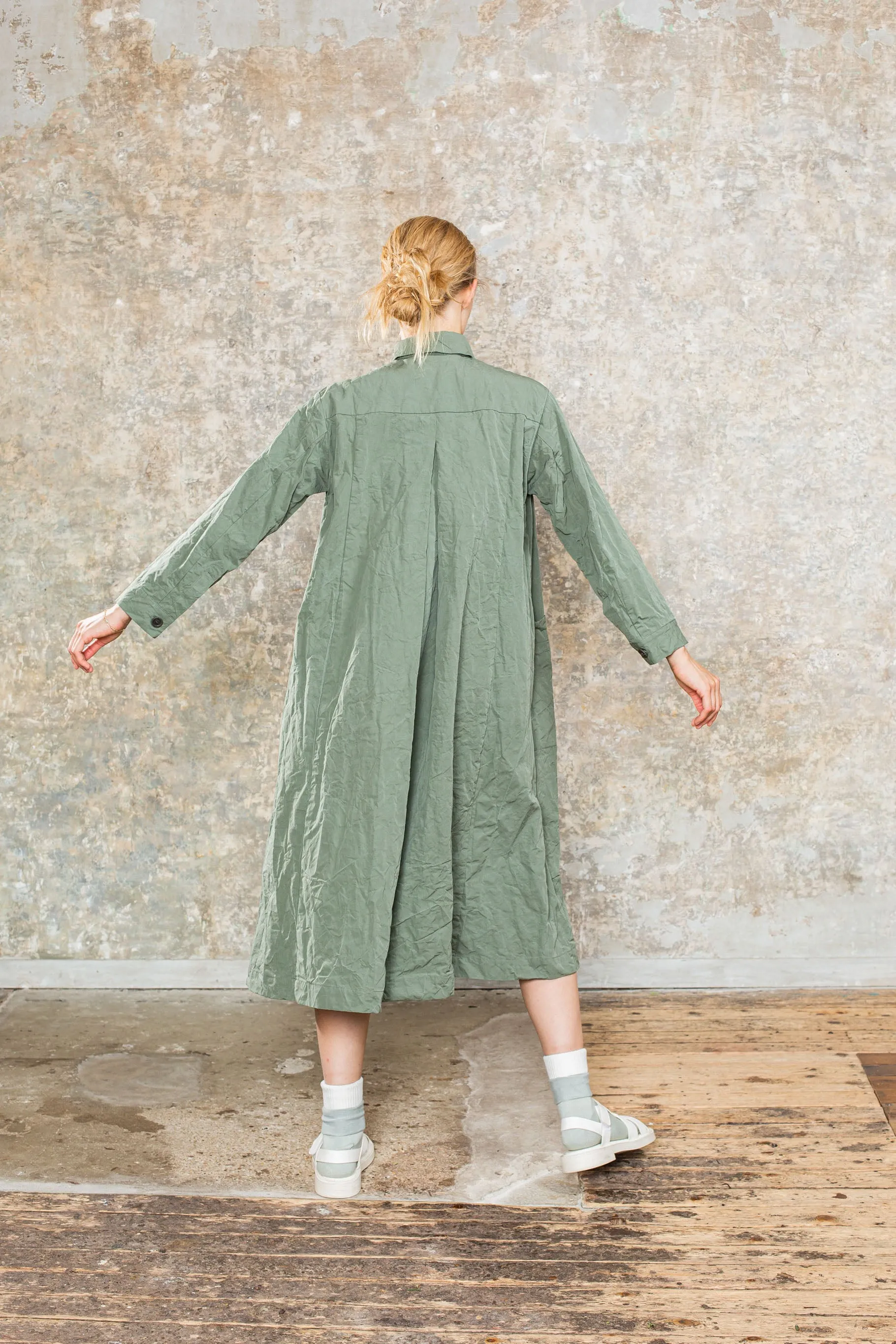 MOPED DRESS - TOUGH COT - LICHEN