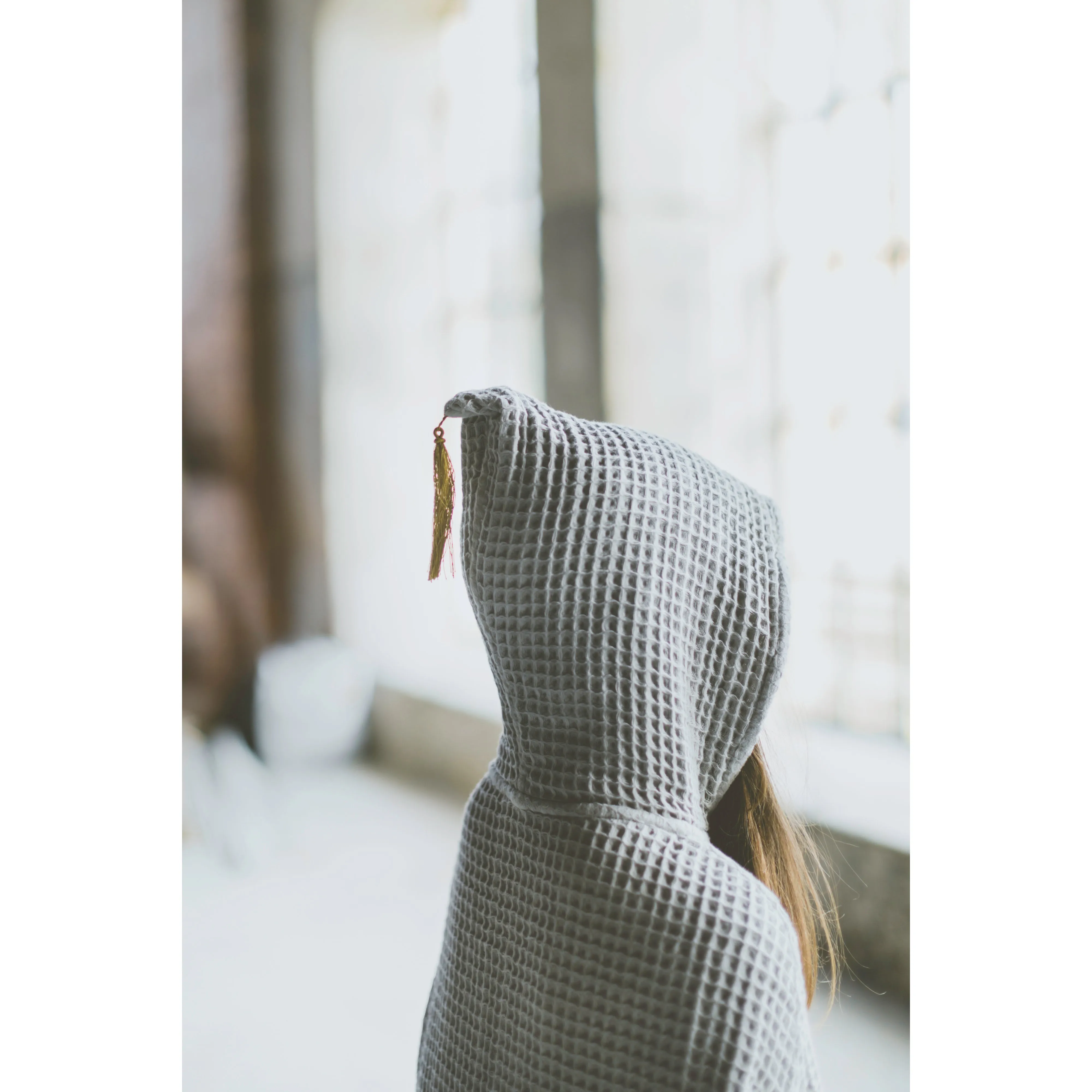 Numero 74 Poncho Towel White