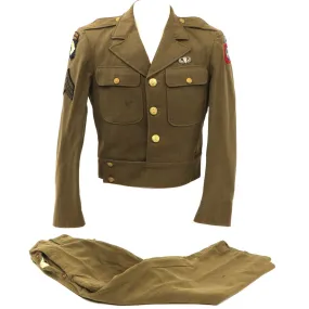 Original U.S. WWII 101st and 82nd Airborne Division Parachute Infantry Regiment Named Ike Jacket and Pants