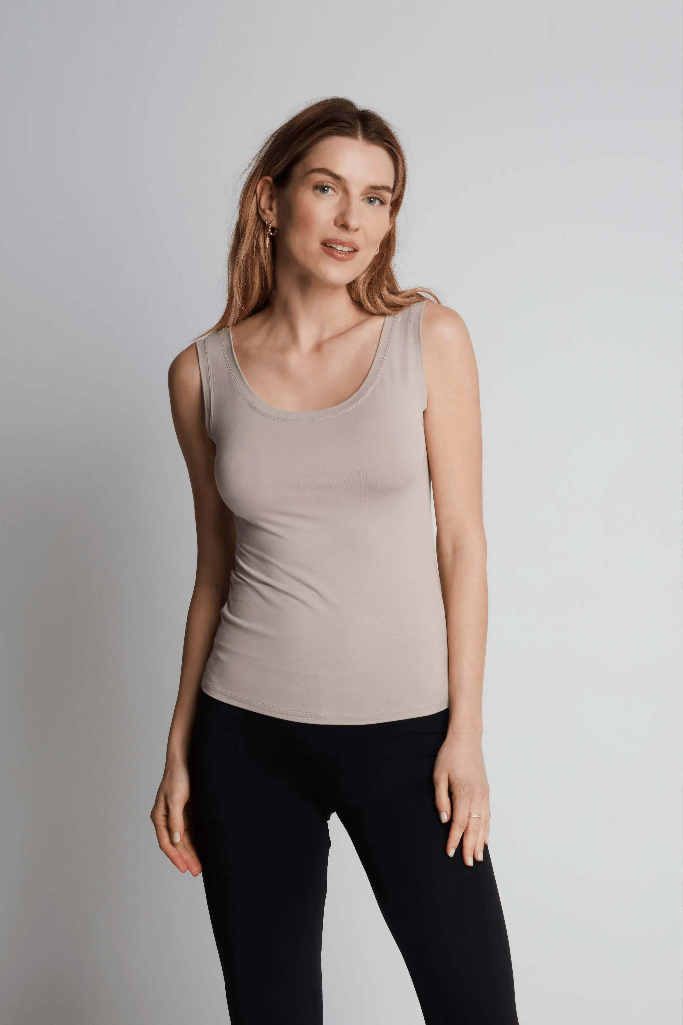 Sleeveless Micro Modal Vest Top