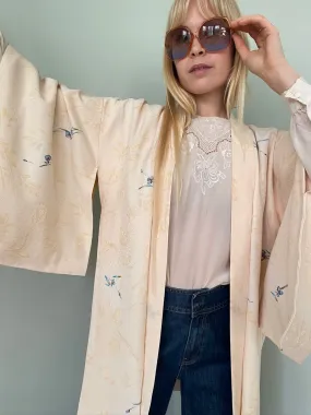 Traditional vintage Haori Japanese Kimono UK 8-12